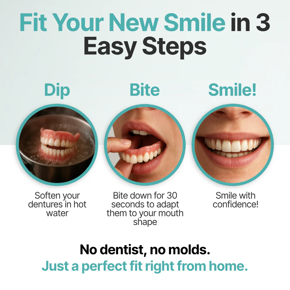 👵Health America Subsidized Product |   Custom-Fit Full Functional DenturesMake you more confident – Made in the USA & FDA-Certified